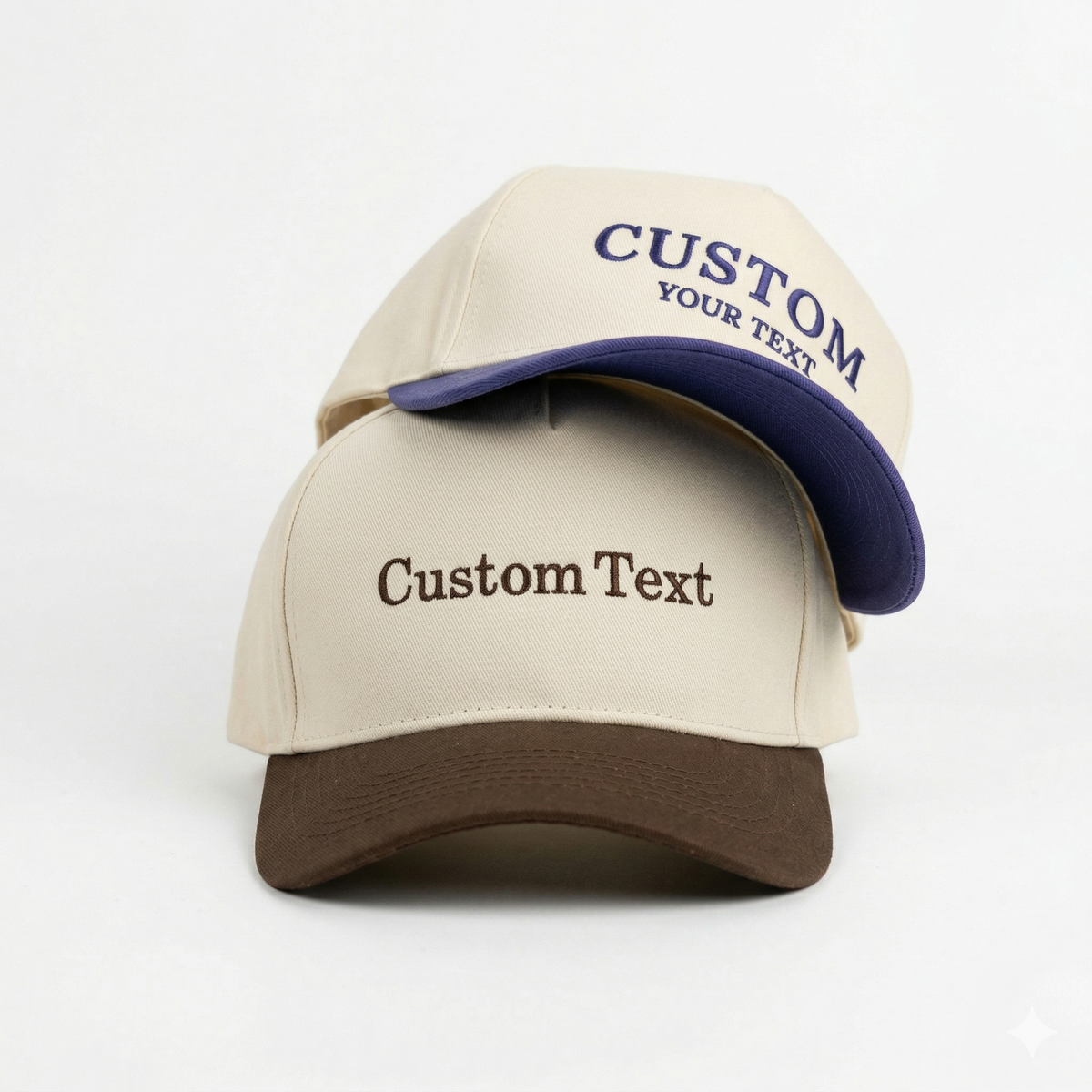 Custom Embroidered Snapback Hat - Vintage Style Snapback with Custom Text