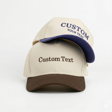 Custom Embroidered Snapback Hat - Vintage Style Snapback with Custom Text