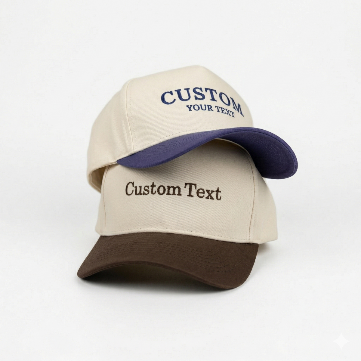 Custom Embroidered Snapback Hat - Vintage Style Snapback with Custom Text