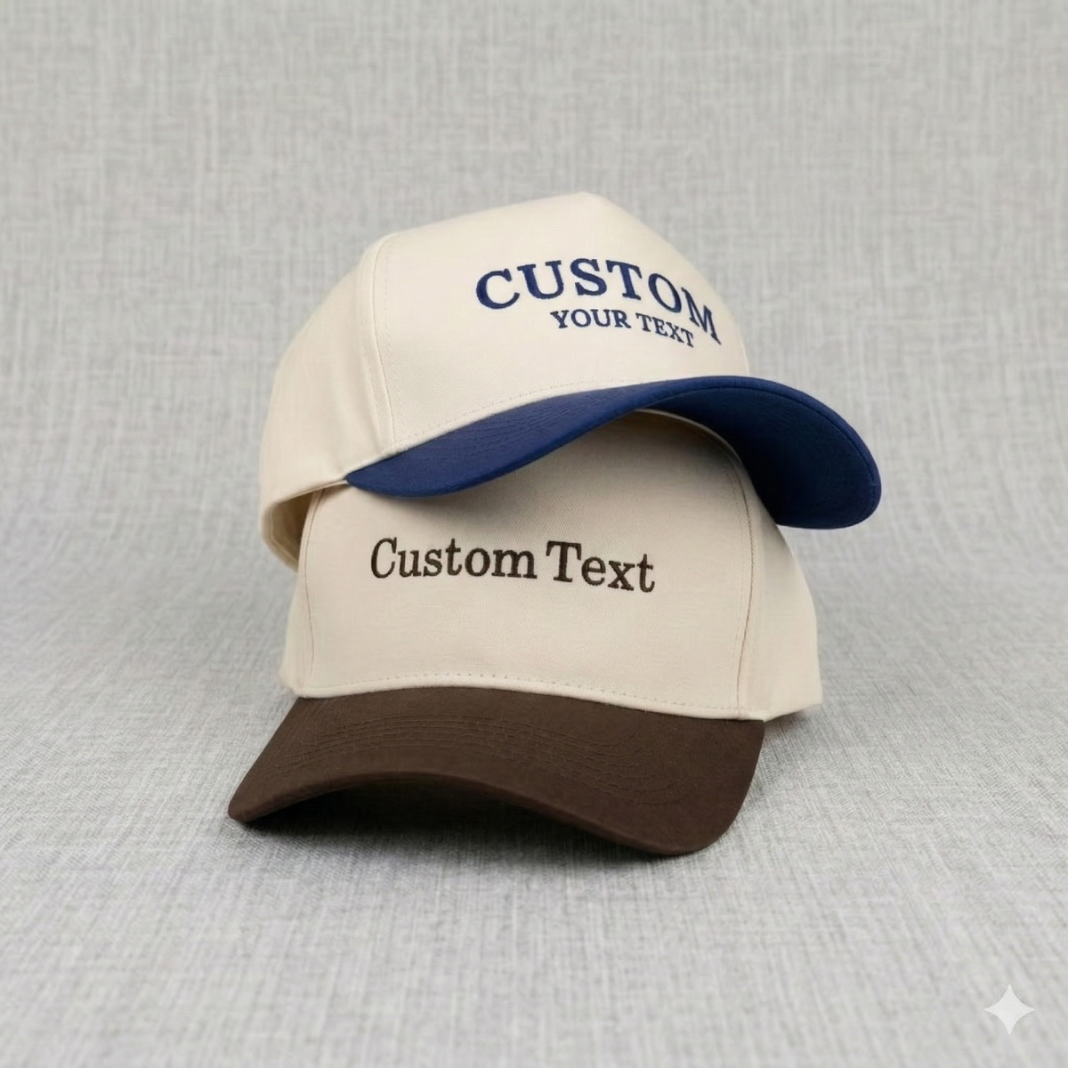Custom Embroidered Snapback Hat - Vintage Style Snapback with Custom Text
