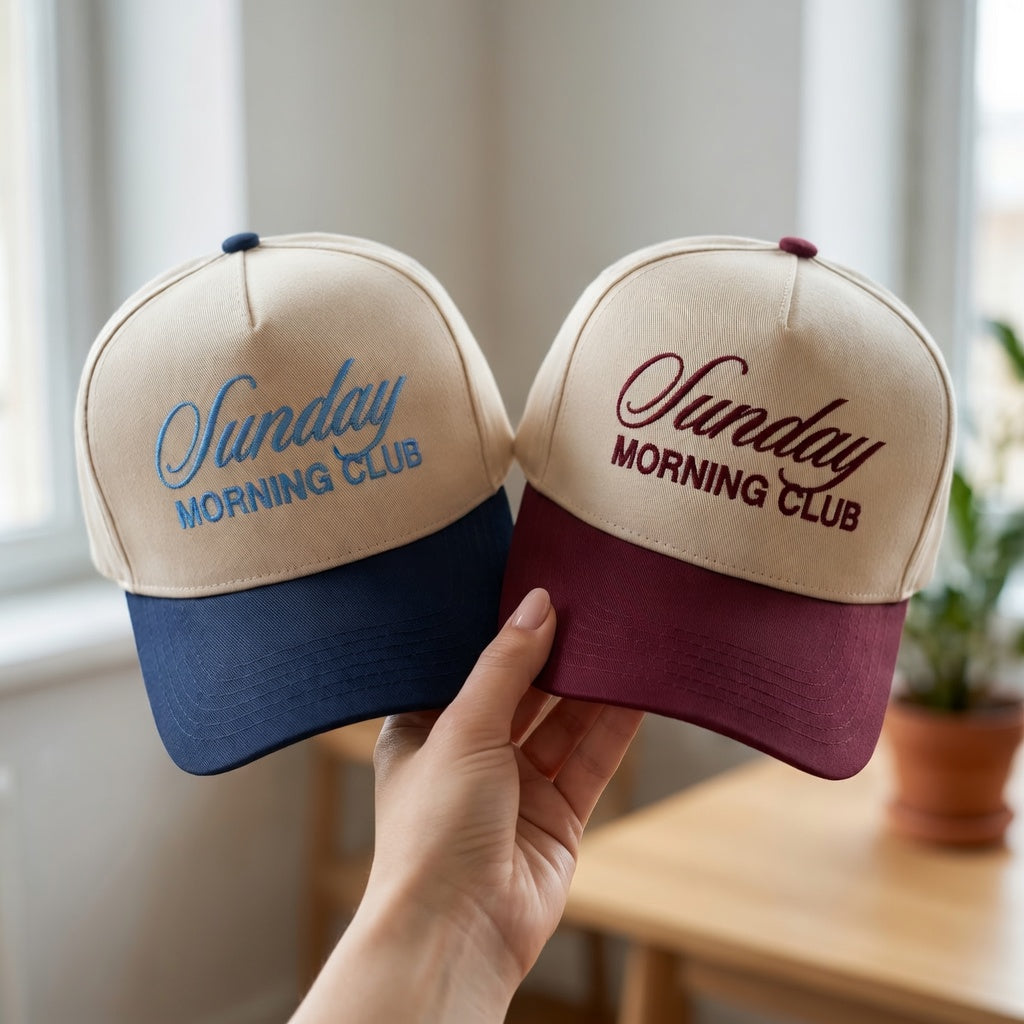 Custom Embroidered Snapback Hat – 90s Style Personalized Cap