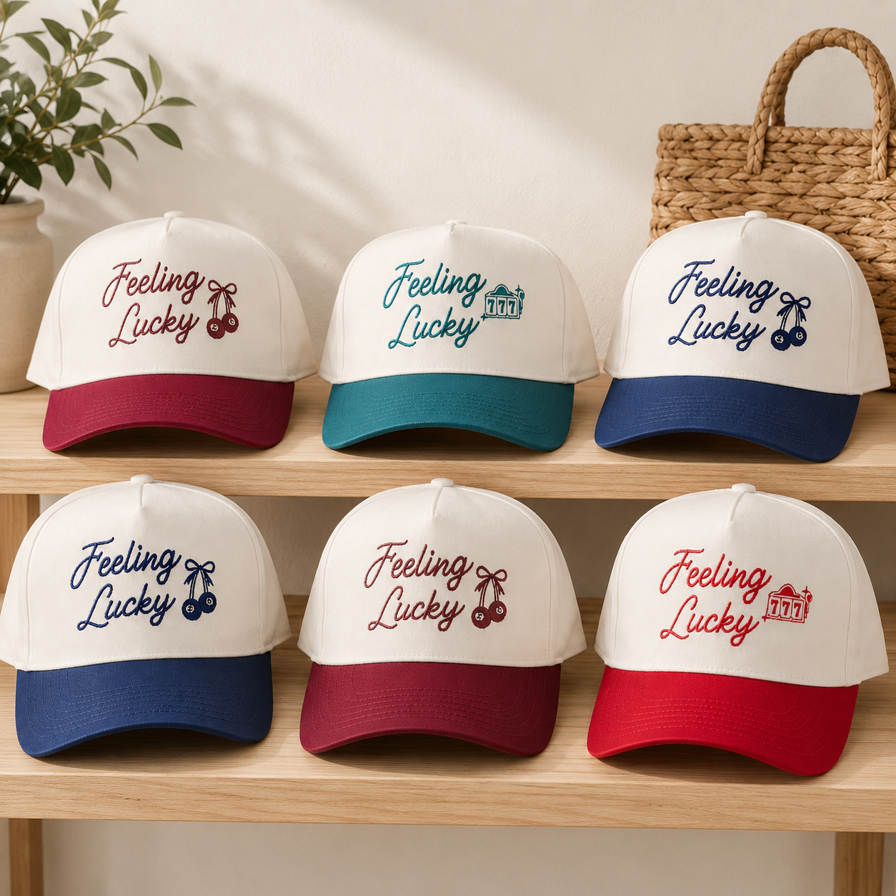Custom Embroidered Trucker Hats for Wedding and Bachelorette Favors