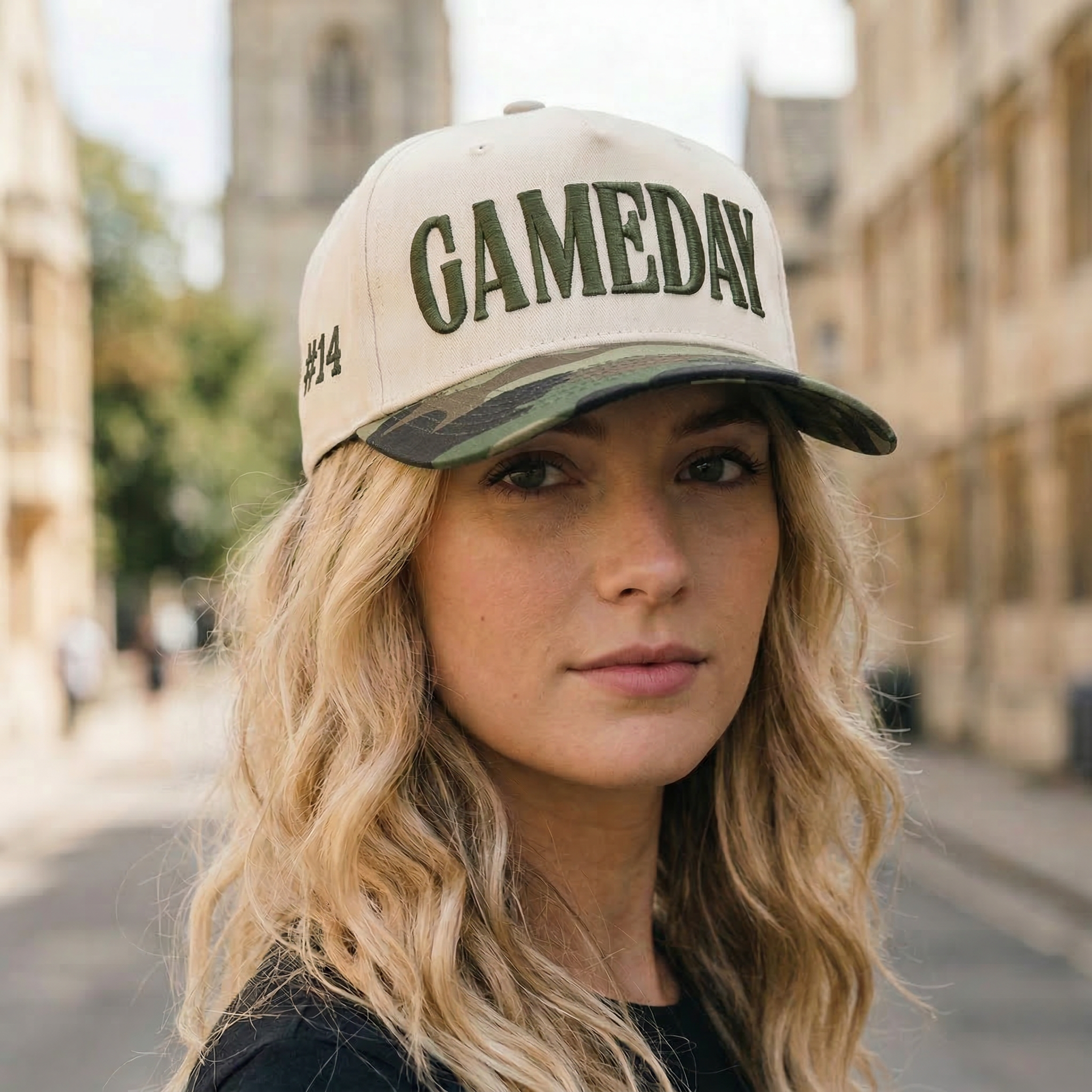 Custom Gameday Snapback Hat – Embroidered Football Mom Cap