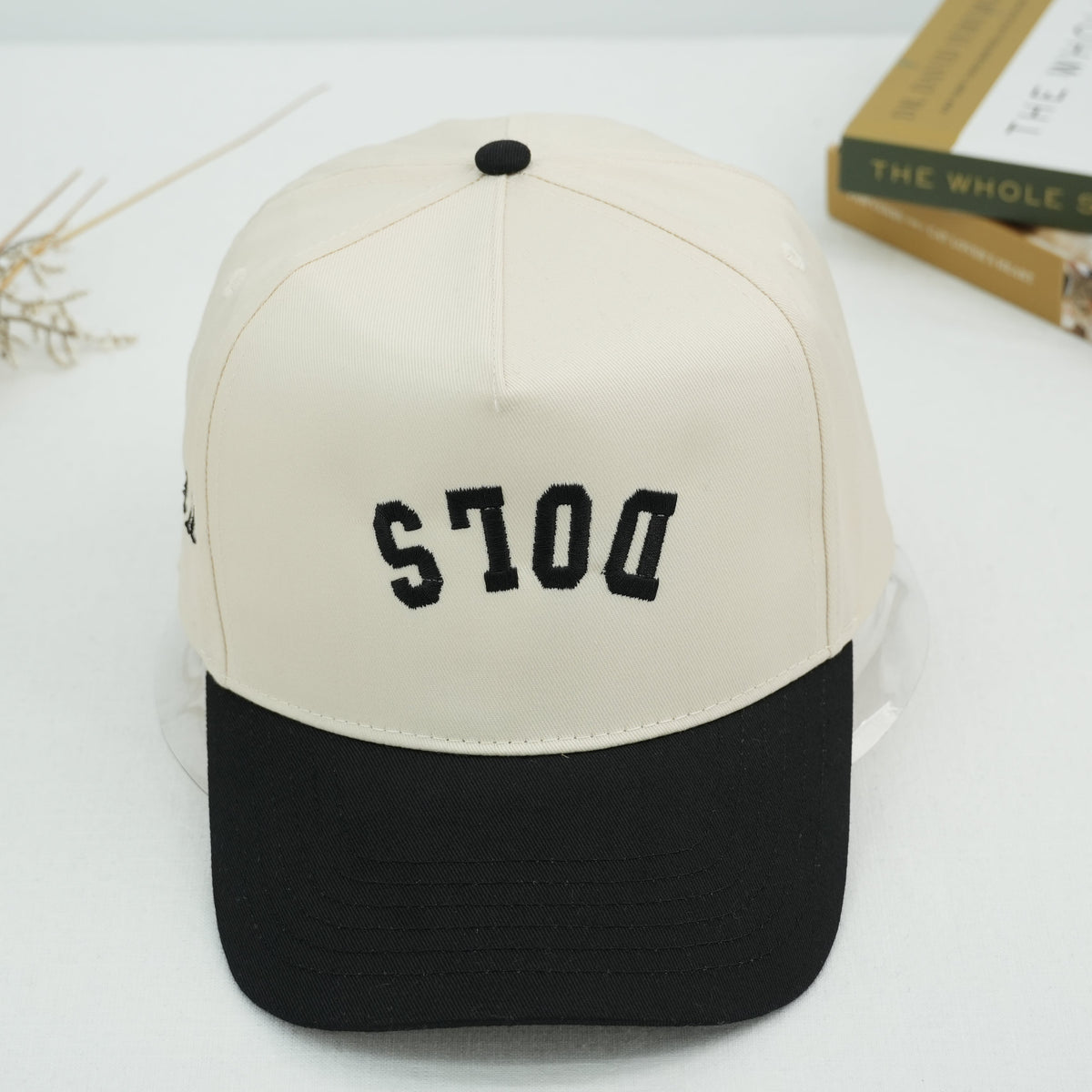Custom Inverted Text Embroidered Snapback Hat