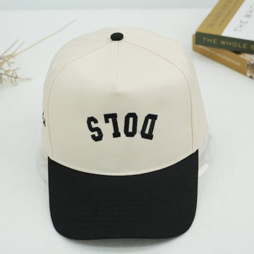 Custom Inverted Text Embroidered Snapback Hat
