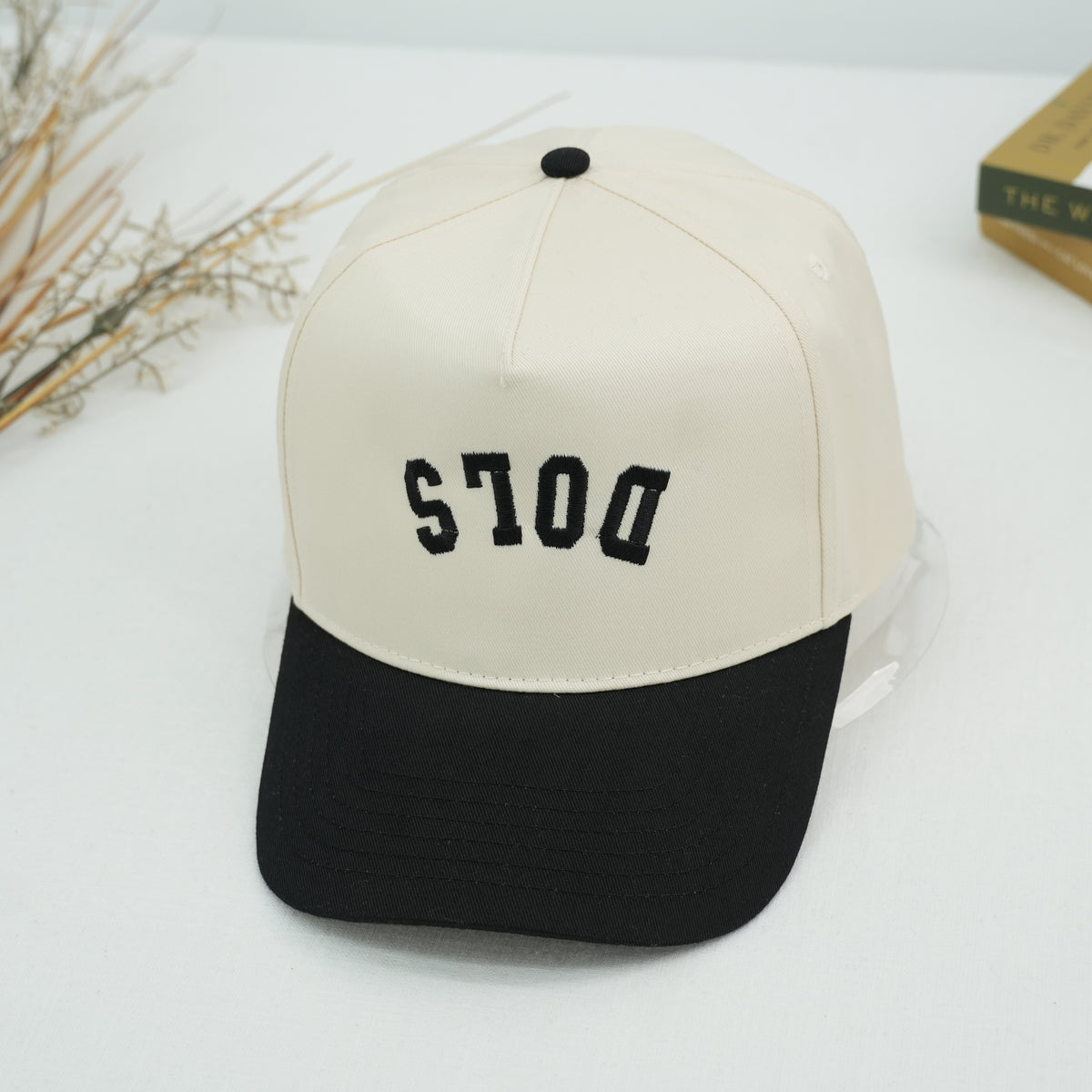 Custom Inverted Text Embroidered Snapback Hat