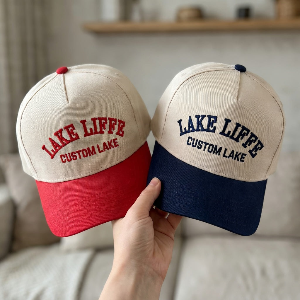 Custom Lake Life Snapback Hat - Personalized Embroidered Snapback Hat