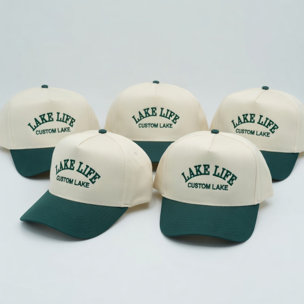 Custom Lake Life Snapback Hat - Personalized Embroidered Snapback Hat