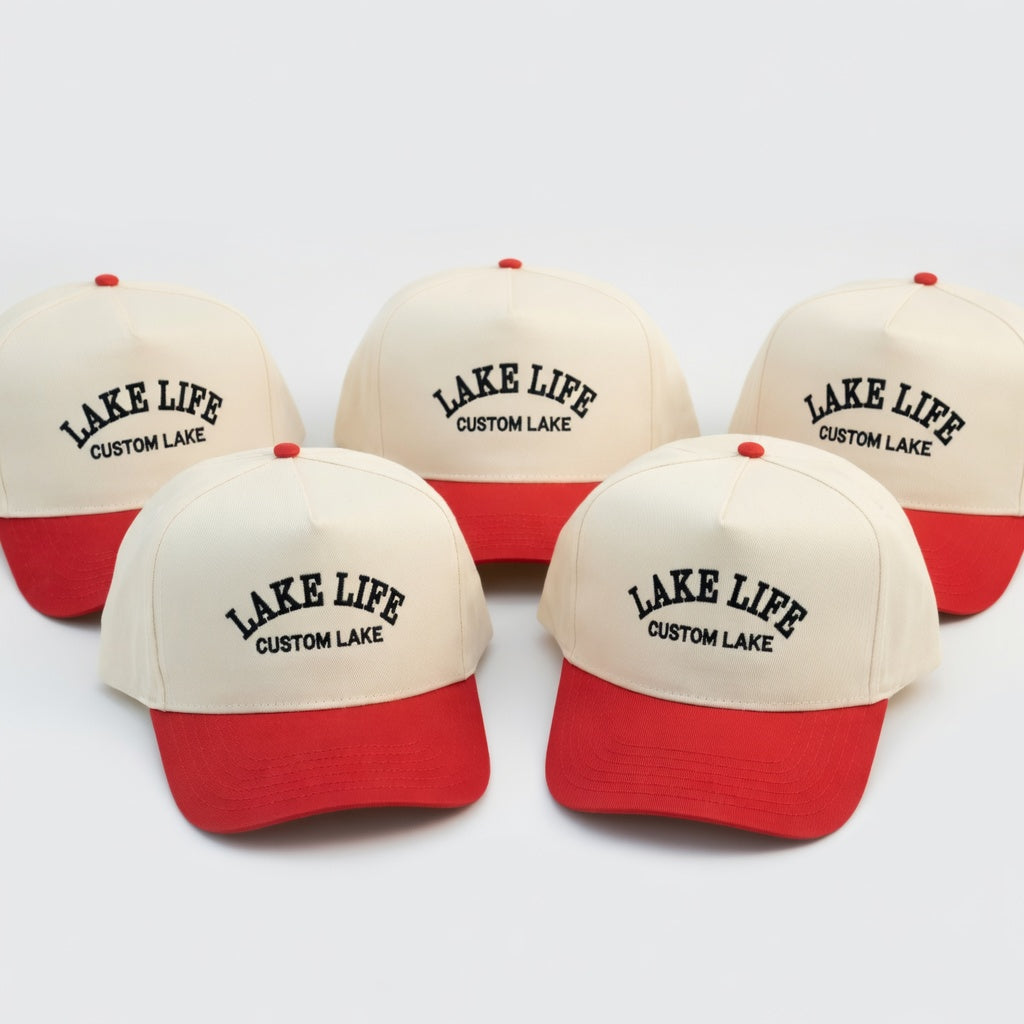 Custom Lake Life Snapback Hat - Personalized Embroidered Snapback Hat