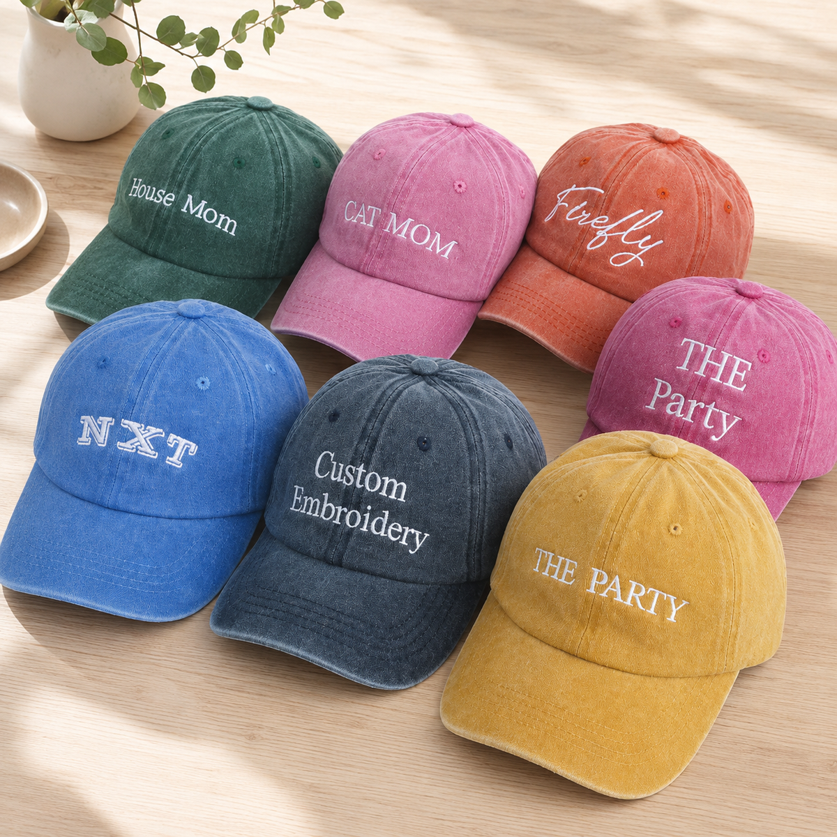Custom Logo Baseball Hat for Clubs and Wedding Parties