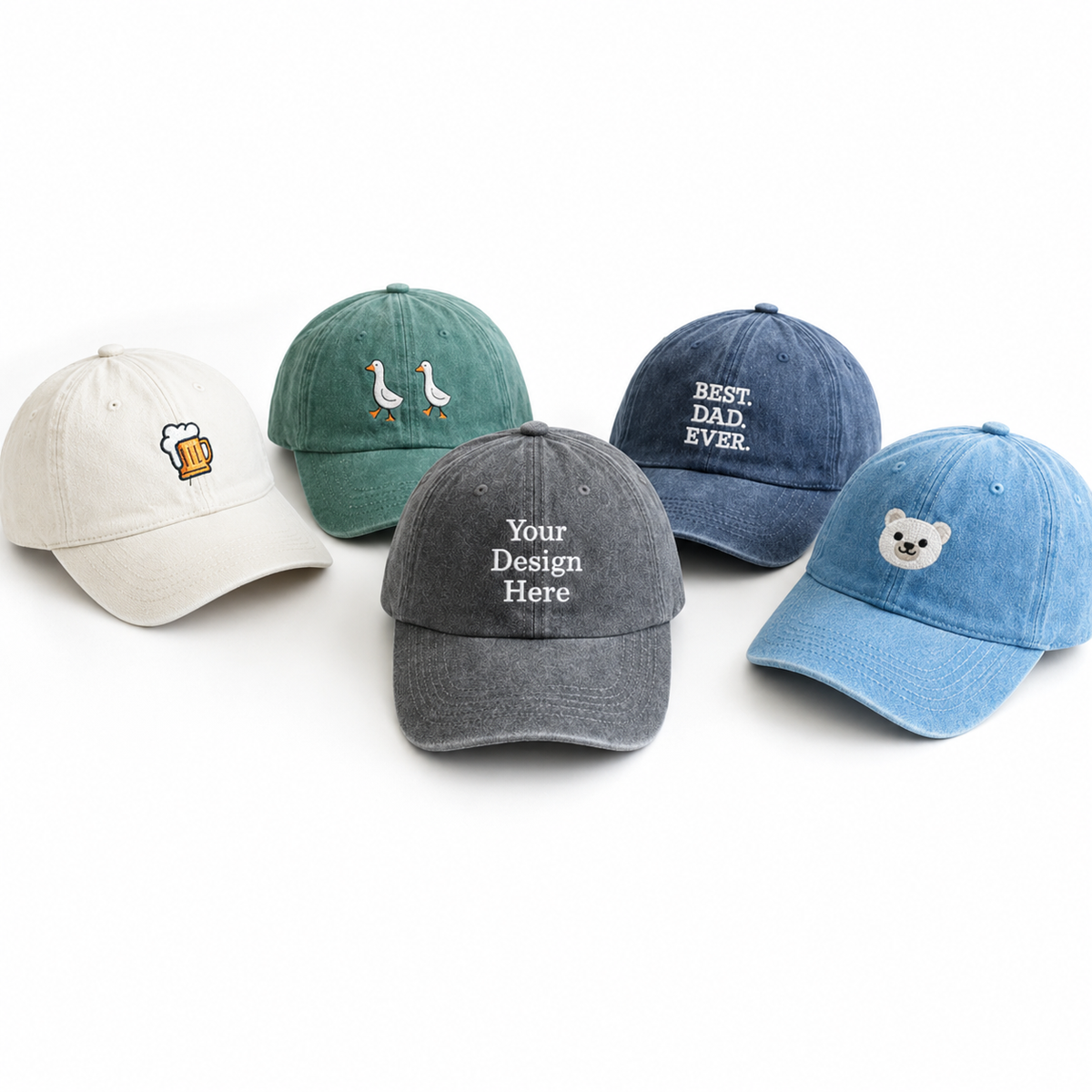 Custom Logo Baseball Hat for Clubs and Wedding Parties