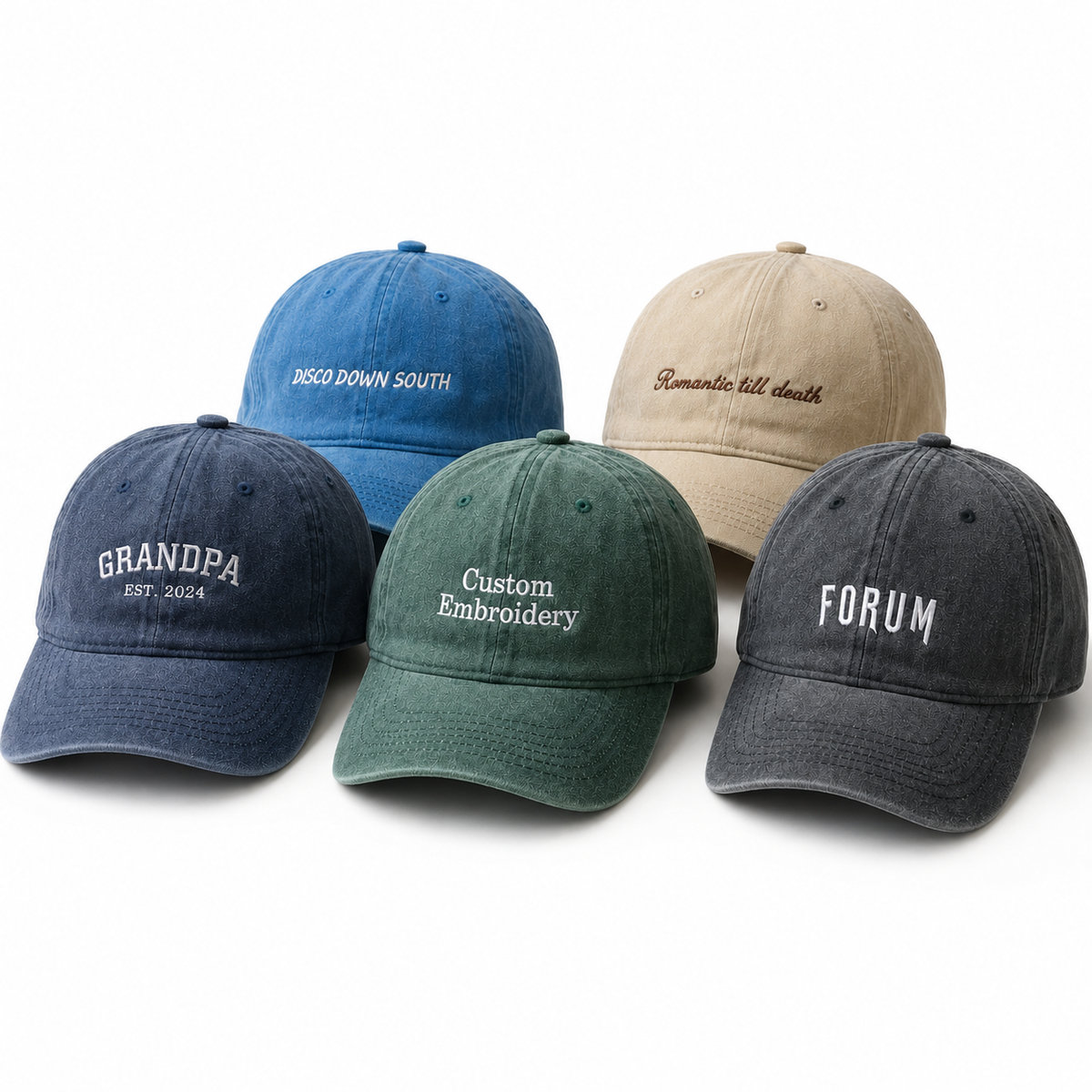 Custom Logo Baseball Hat for Clubs and Wedding Parties
