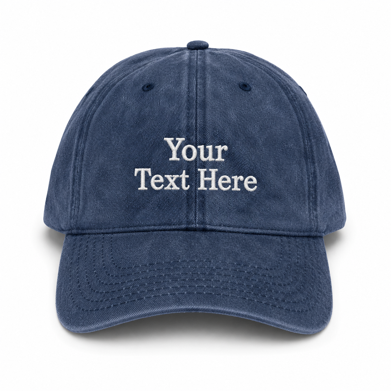 Custom Logo Embroidered Hat With Personalized Text