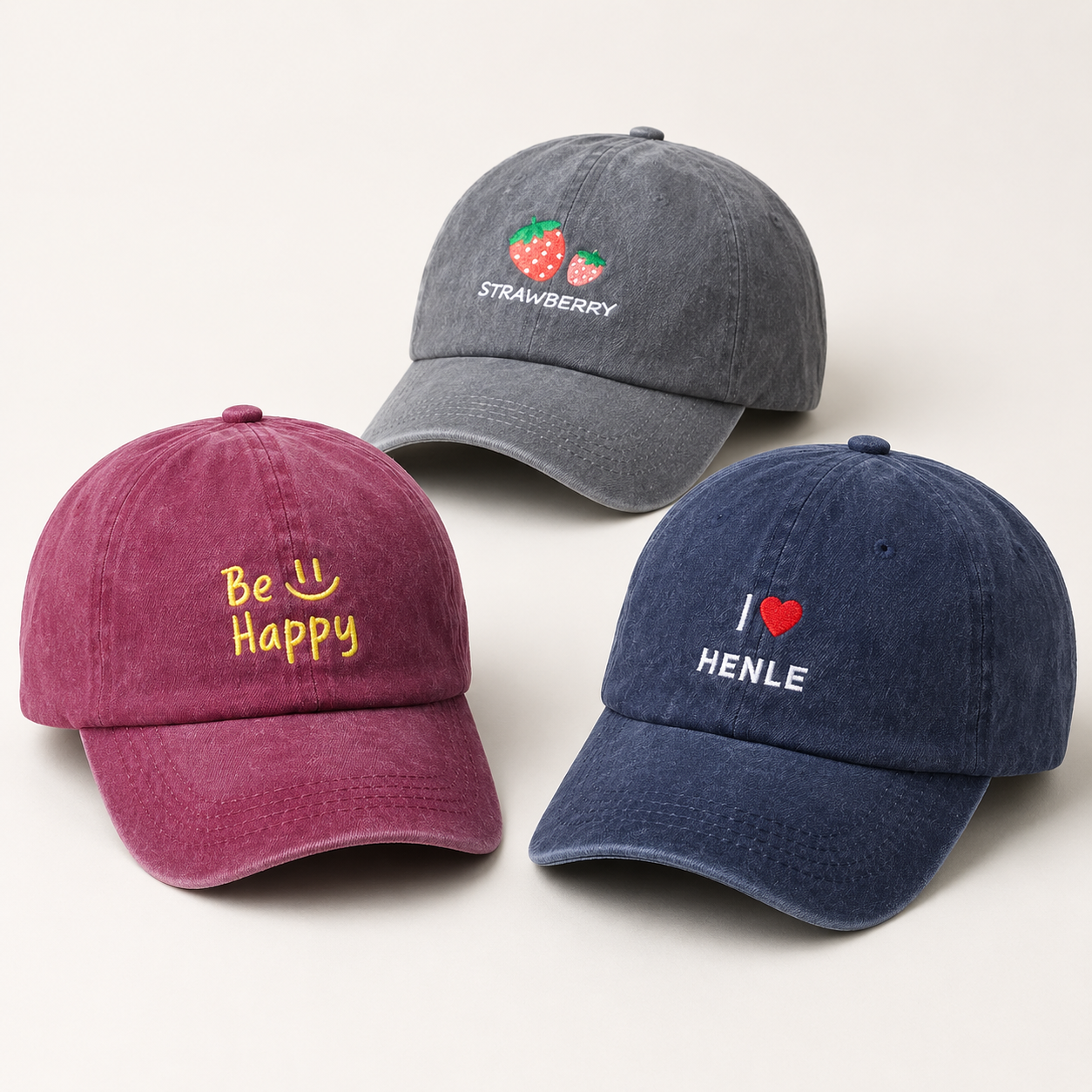 Custom Logo Hat With Personalized Text Baseball Cap Style