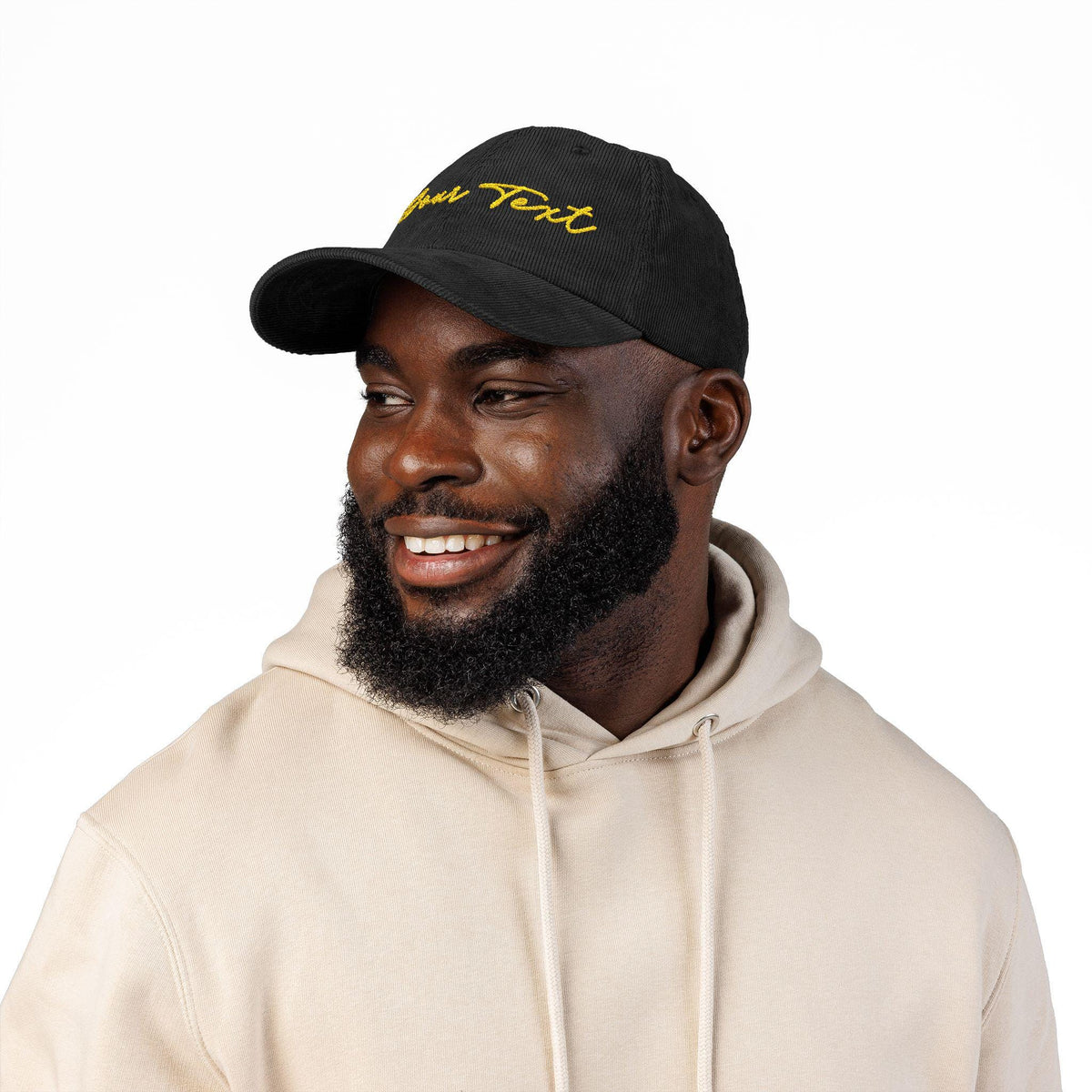 Custom Embroidered Corduroy Hat – Personalized Monogram & Initials Cap