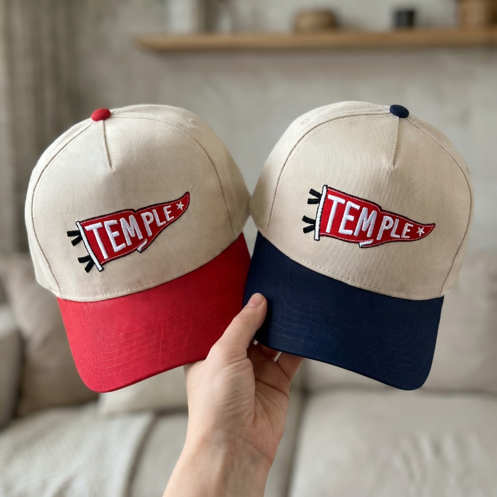 Custom Snapback Hat – Embroidered Pennant Name Cap