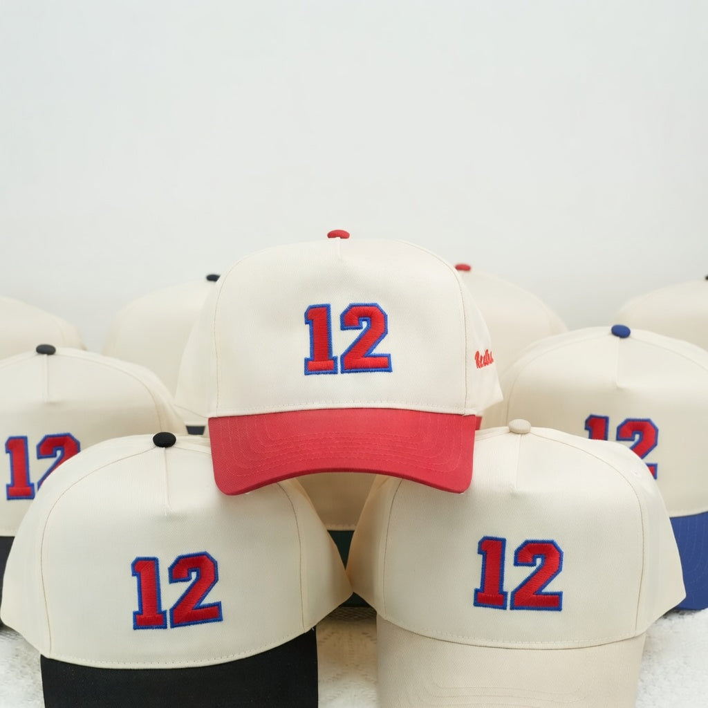 Custom Embroidered Snapback Hat - Personalized Player Number Snapback Hat