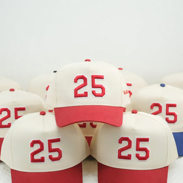 Personalized Sports Snapback Hat - Custom Number Embroidered Snapback Hat