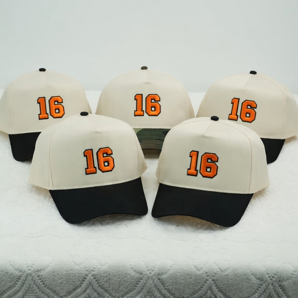 Custom Number Snapback Hat - Personalized Player Snapback Hat