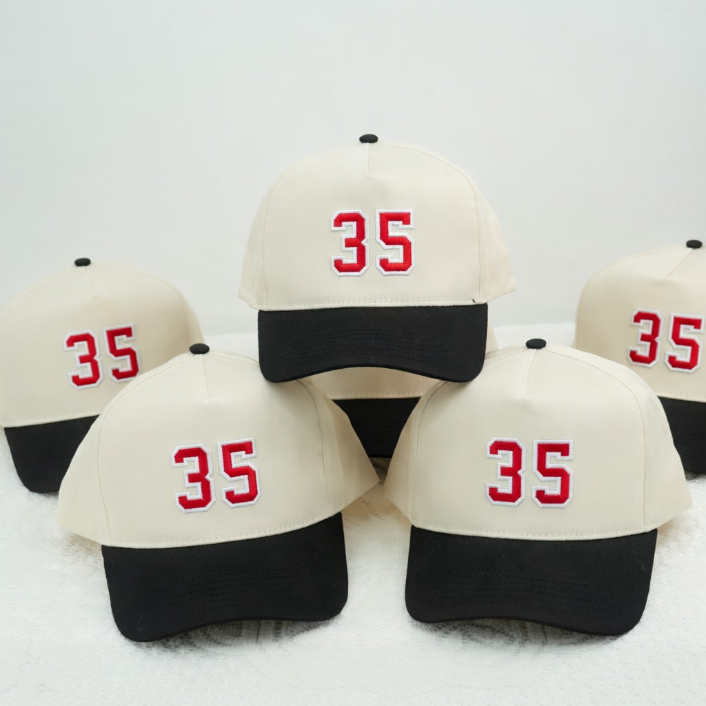 Custom Sports Number Snapback Hat - Personalized Embroidered Snapback Hat