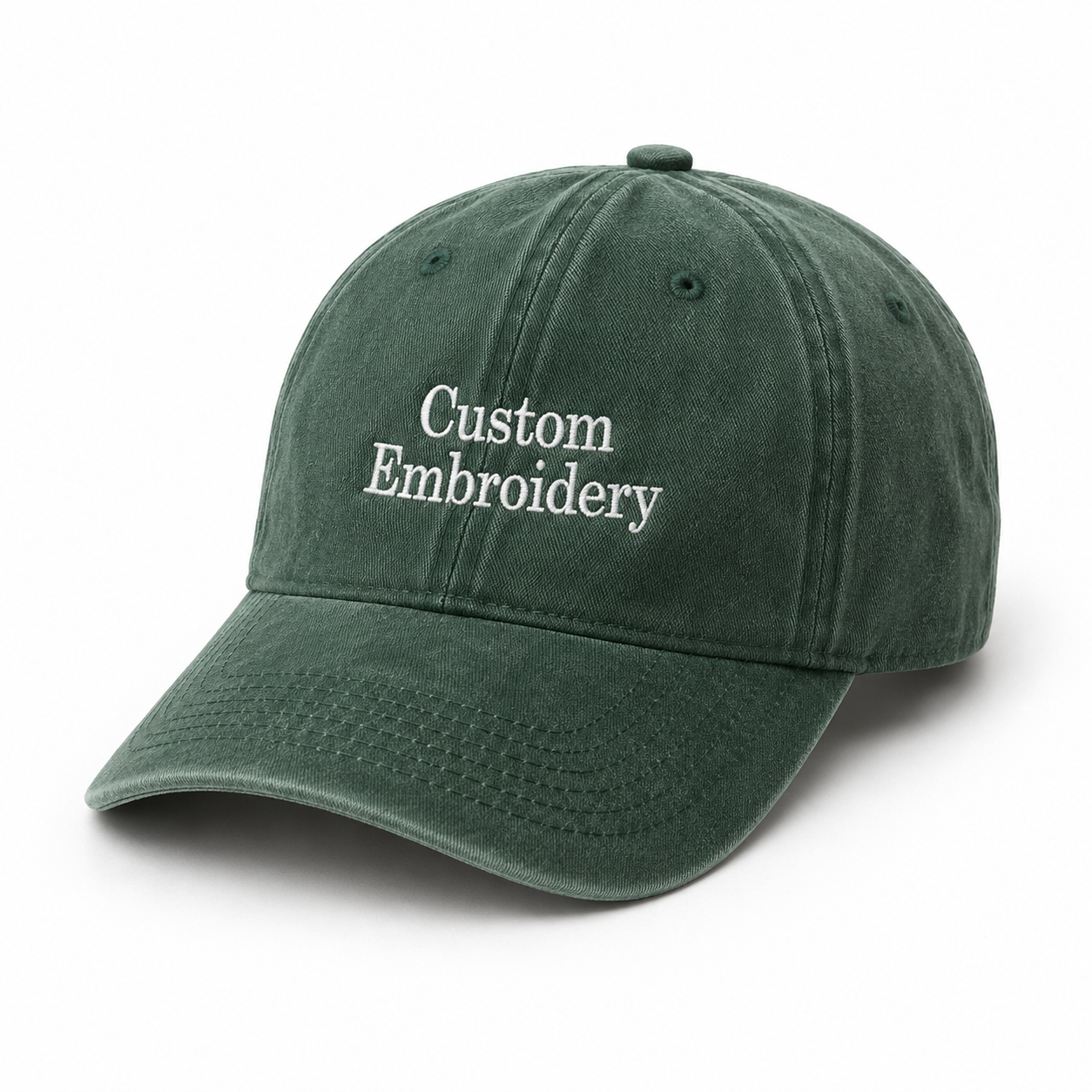 Custom Text Embroidered Hat With Personalized Logo