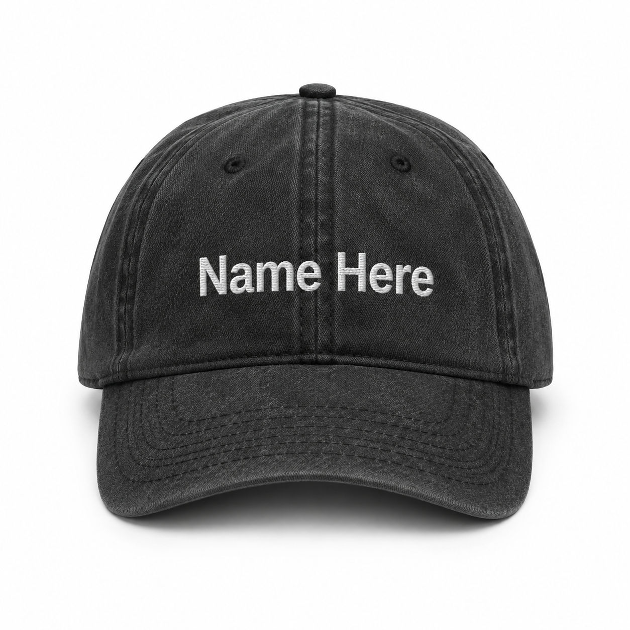 Custom Text Embroidered Hat With Personalized Logo