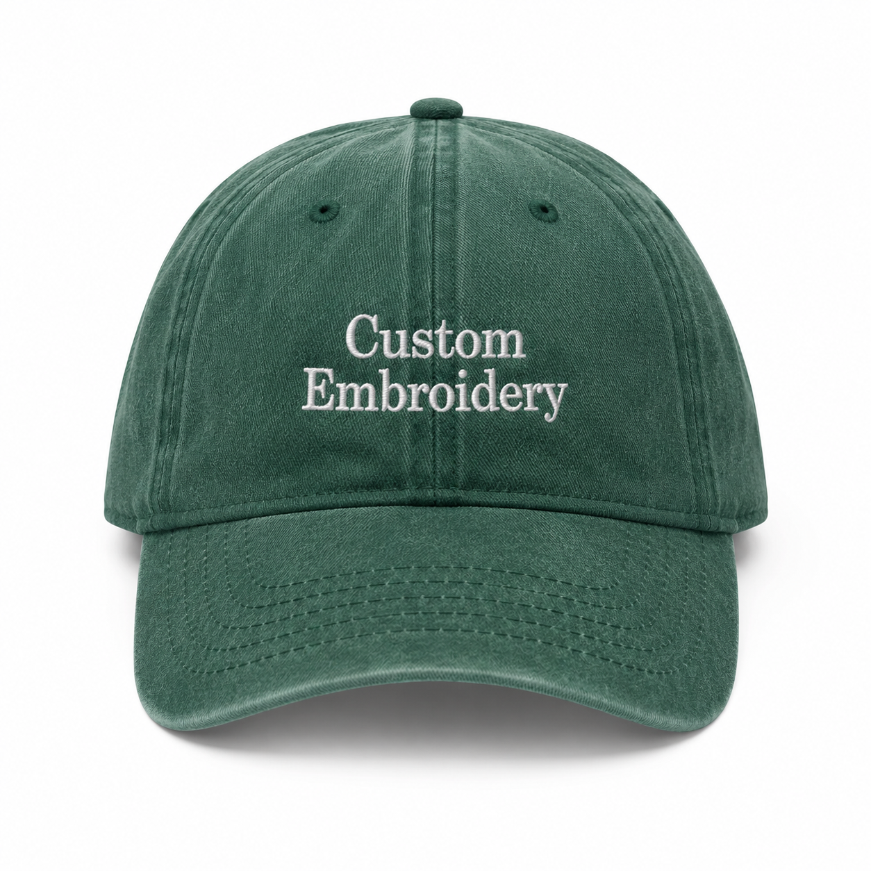 Custom Text Embroidered Hat With Personalized Logo