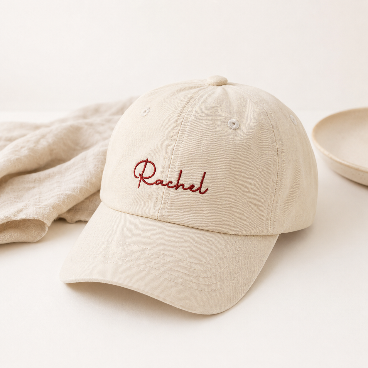 Custom Text Embroidered Hat with Name