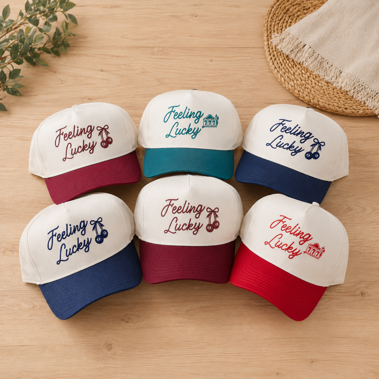 Custom Wedding Embroidered Snapback Trucker Hats for Bulk Party Orders
