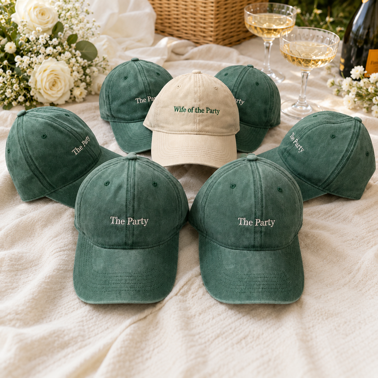 Custom Wife of the Party Embroidered Hat for Bachelorette