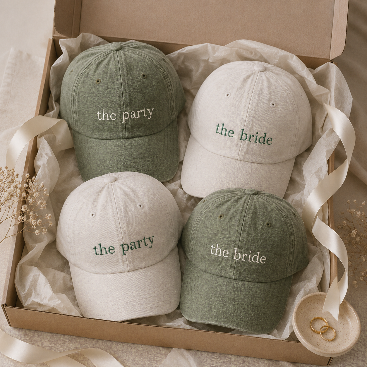 Custom Wife of the Party Embroidered Hat for Bachelorette