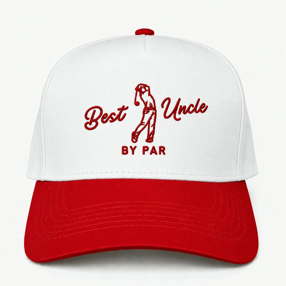 Custom Best Uncle By Par Embroidered Snapback Hat – Funny Uncle Golf Gift