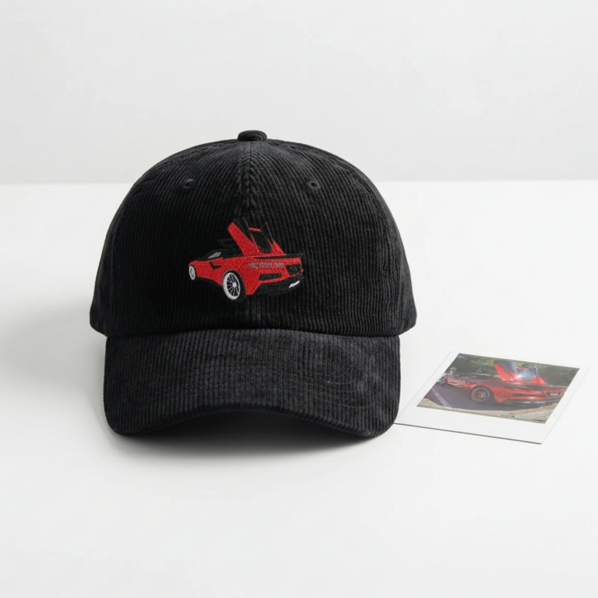 Custom Car Embroidered Hat - Personalized Auto Portrait Cap