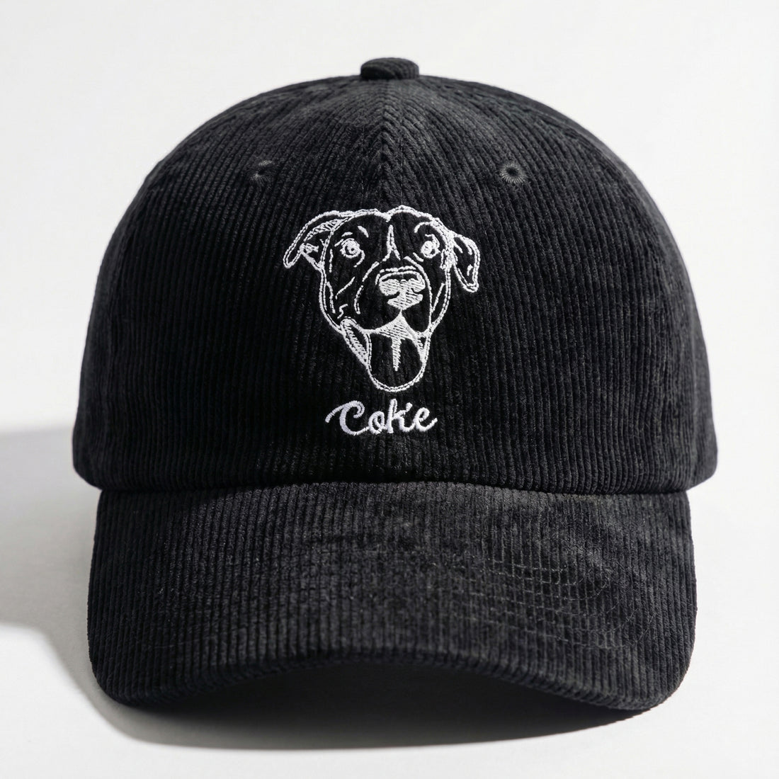 Personalized Line Art Dog Hat - Custom Minimal Embroidered Dog Cap
