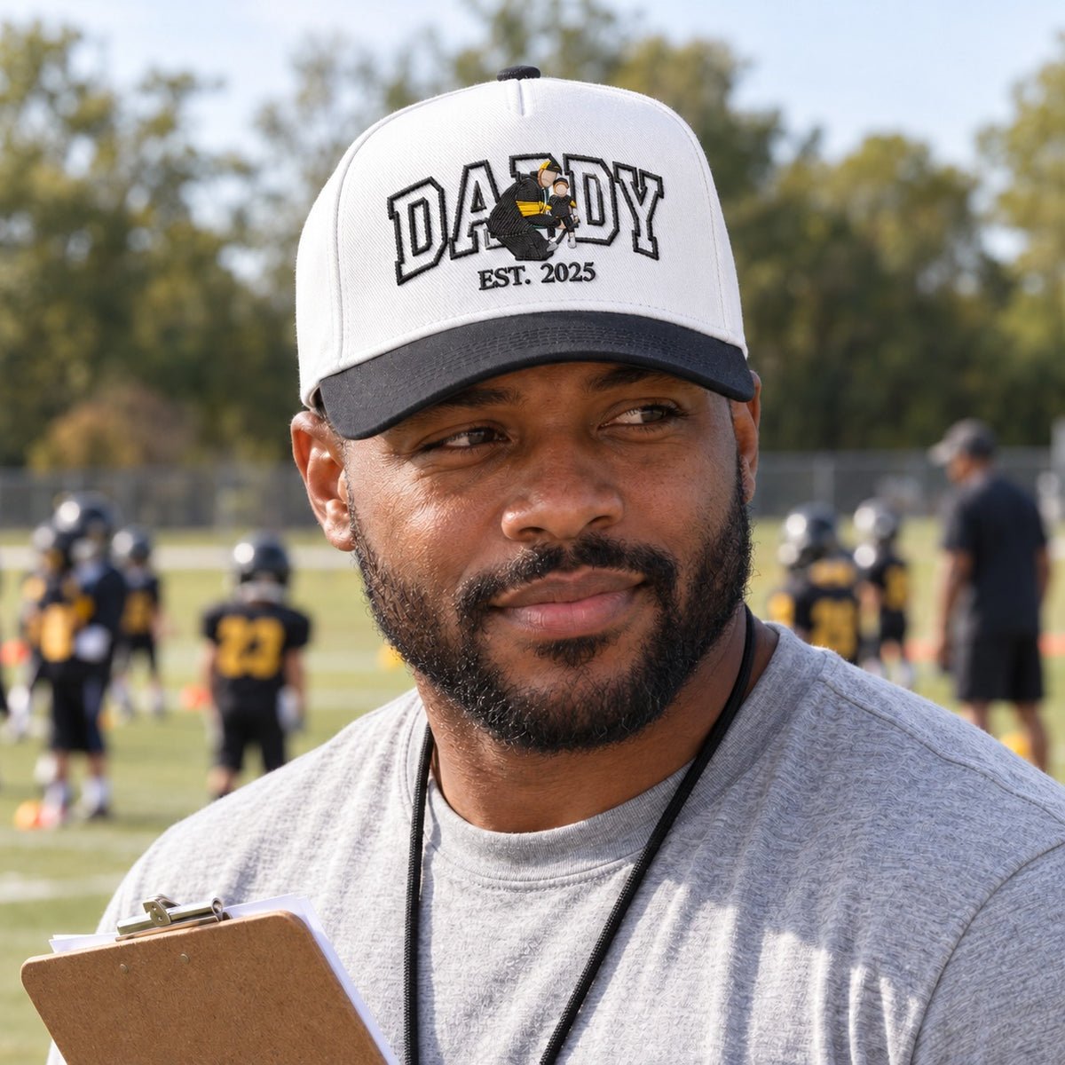 Custom Daddy Hat, Full Color Photo Embroidered Snapback
