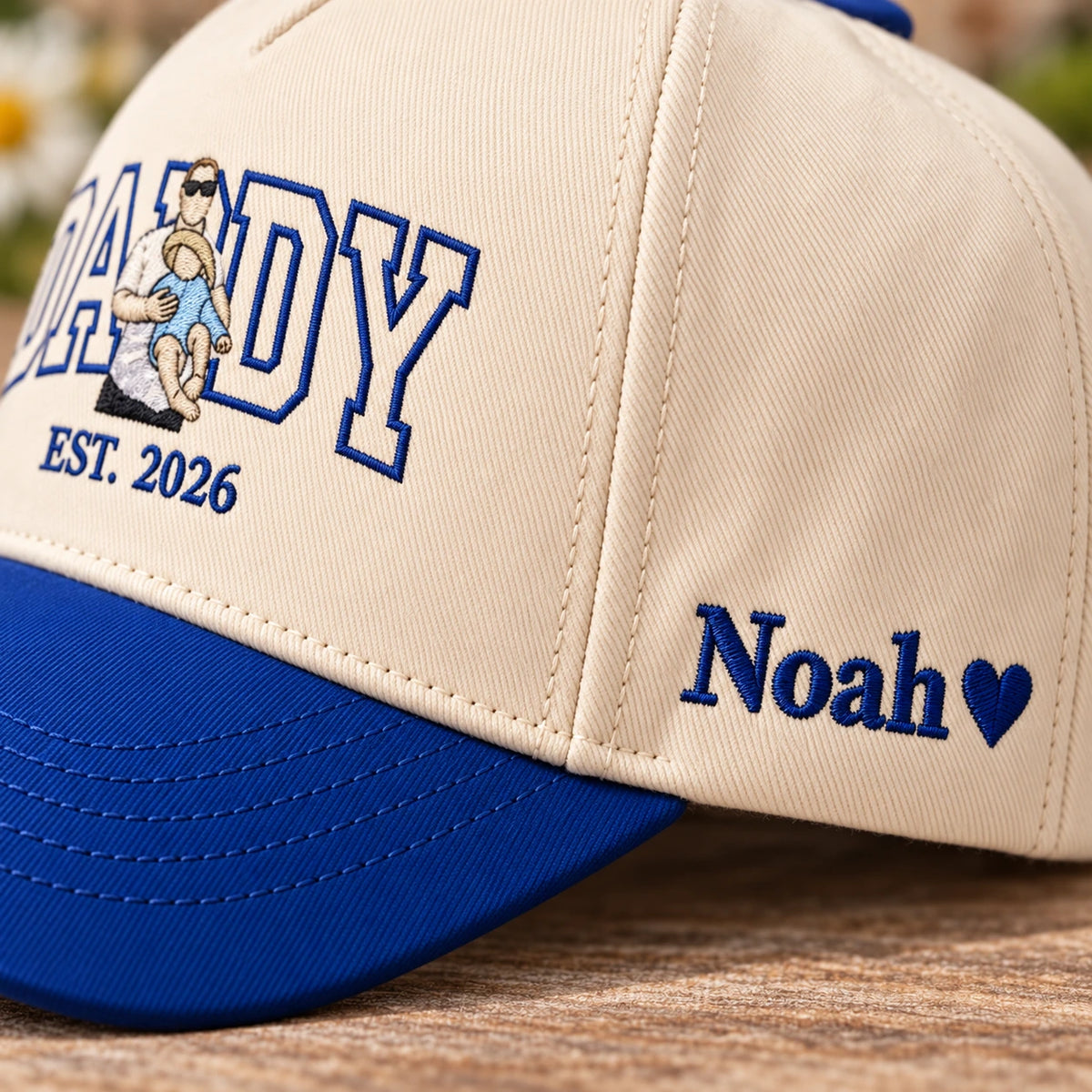 Custom Daddy Hat, Full Color Photo Embroidered Snapback