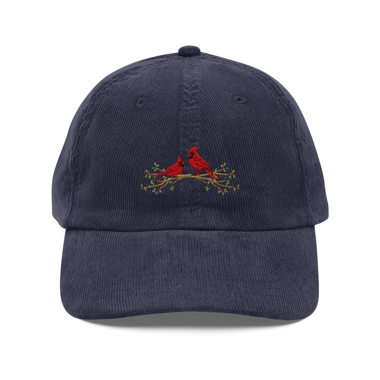 Custom Embroidered 2 Red Cardinals Hat