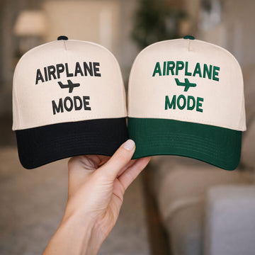 Custom Embroidered Airplane Mode Snapback Hat