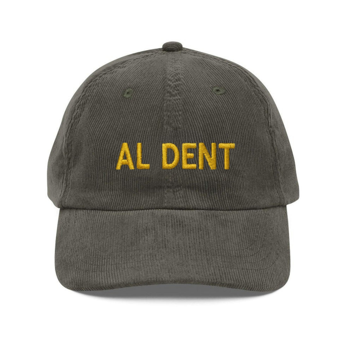 Custom Embroidered Al Dente Corduroy Hat - Pasta Lover Vintage Dad Cap