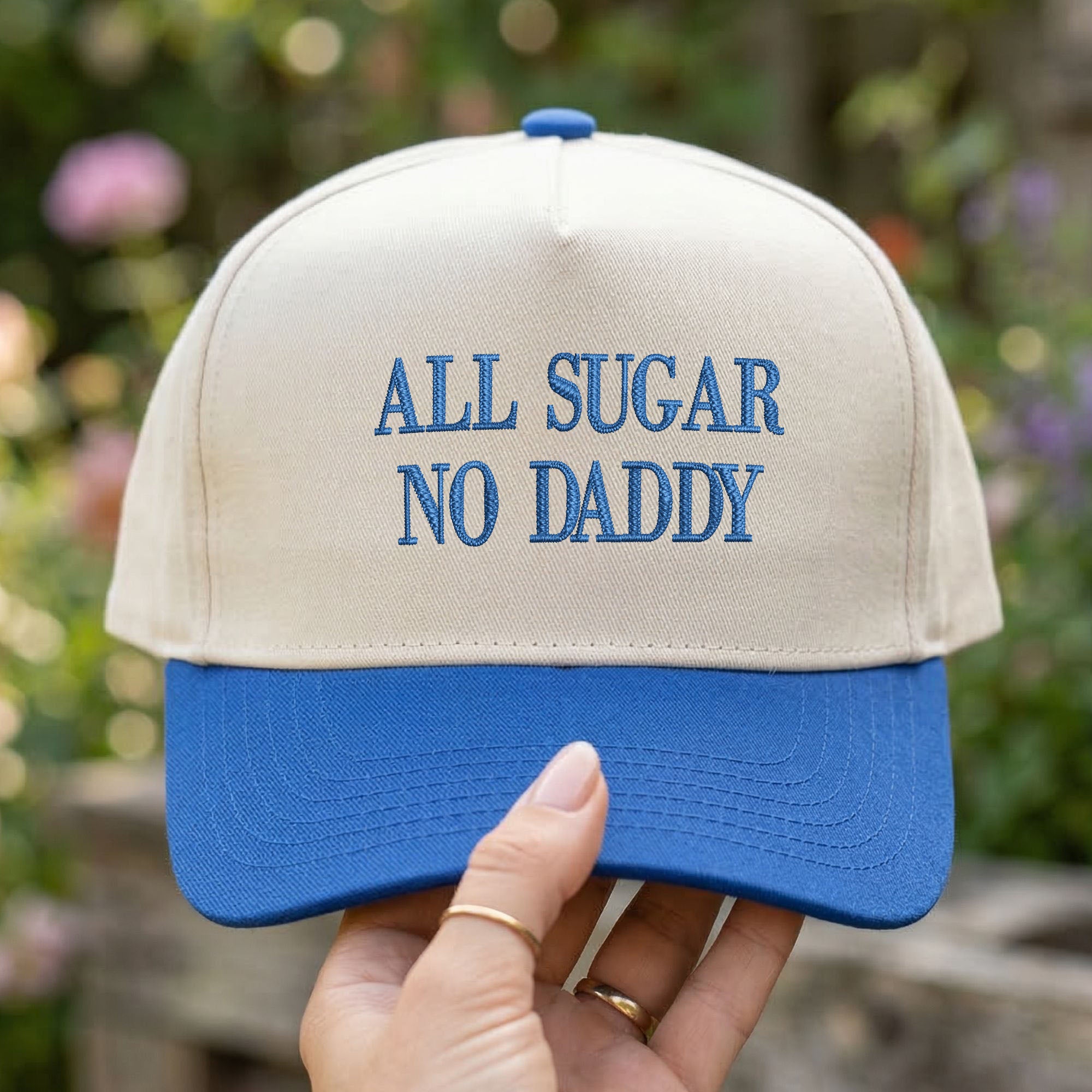 Custom Embroidered All Sugar No Daddy Snapback Hat