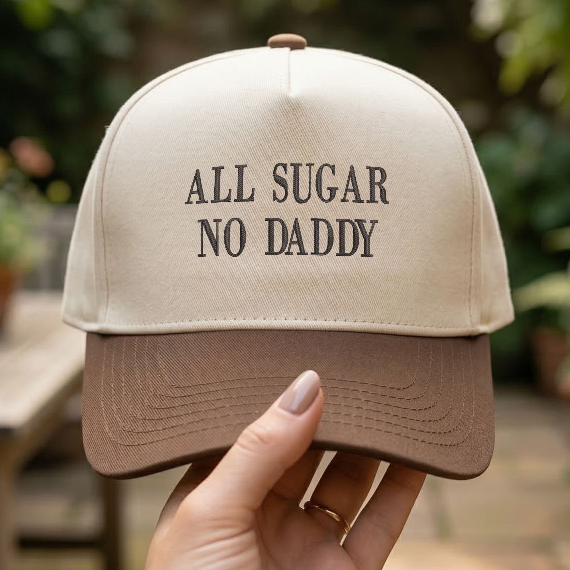 Custom Embroidered All Sugar No Daddy Snapback Hat