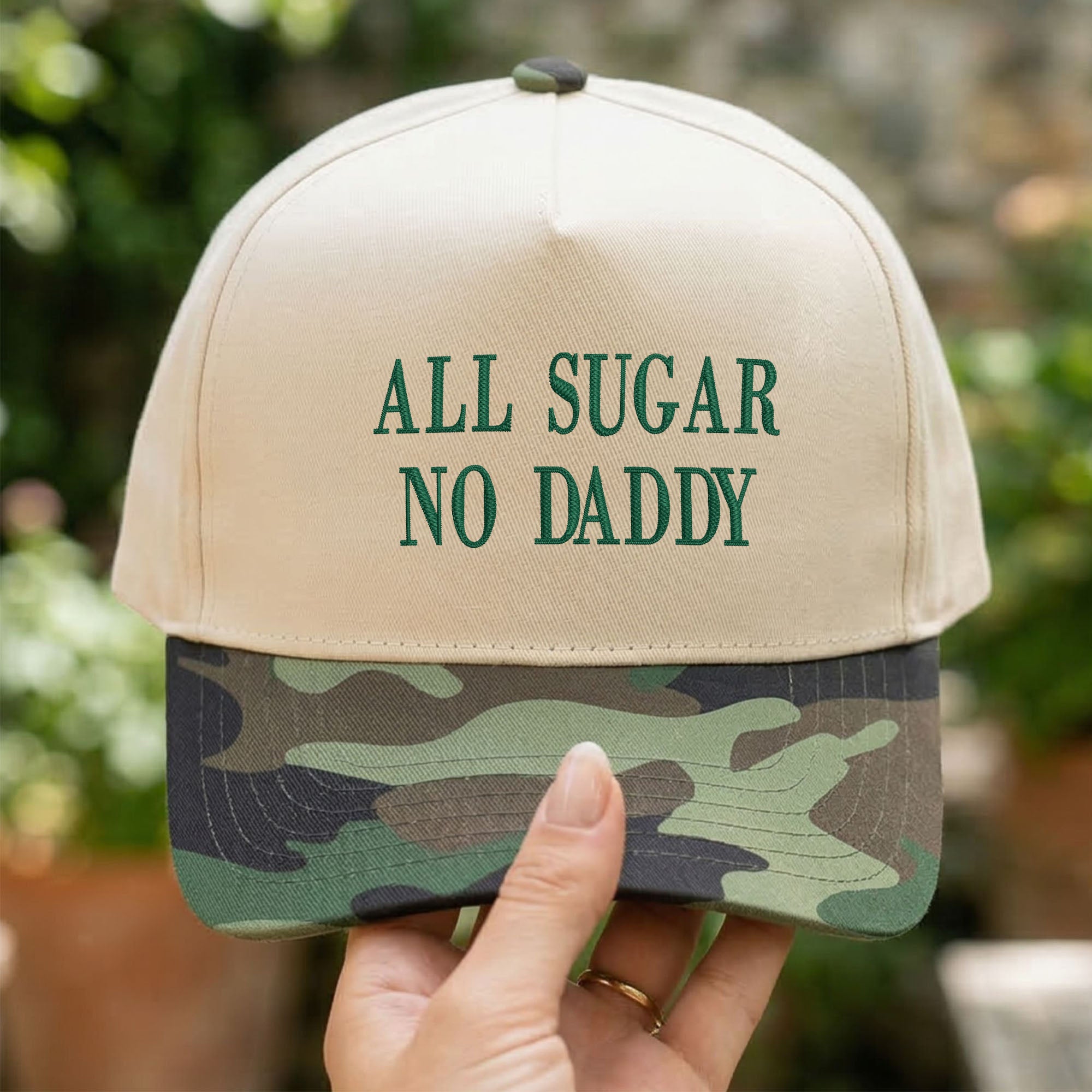 Custom Embroidered All Sugar No Daddy Snapback Hat