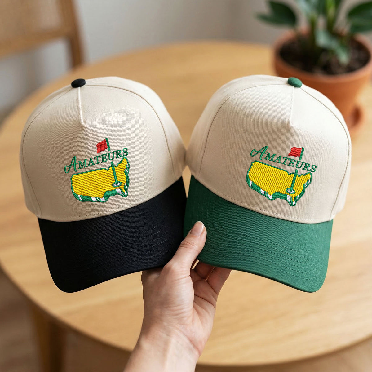 Custom Embroidered Amateurs Golf Snapback Hat