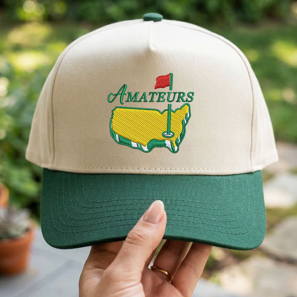 Custom Embroidered Amateurs Golf Snapback Hat