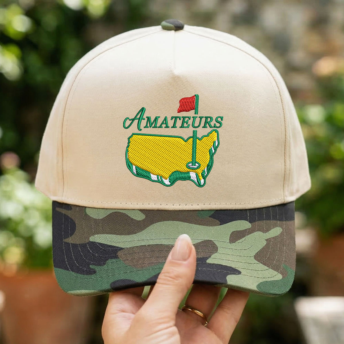 Custom Embroidered Amateurs Golf Snapback Hat