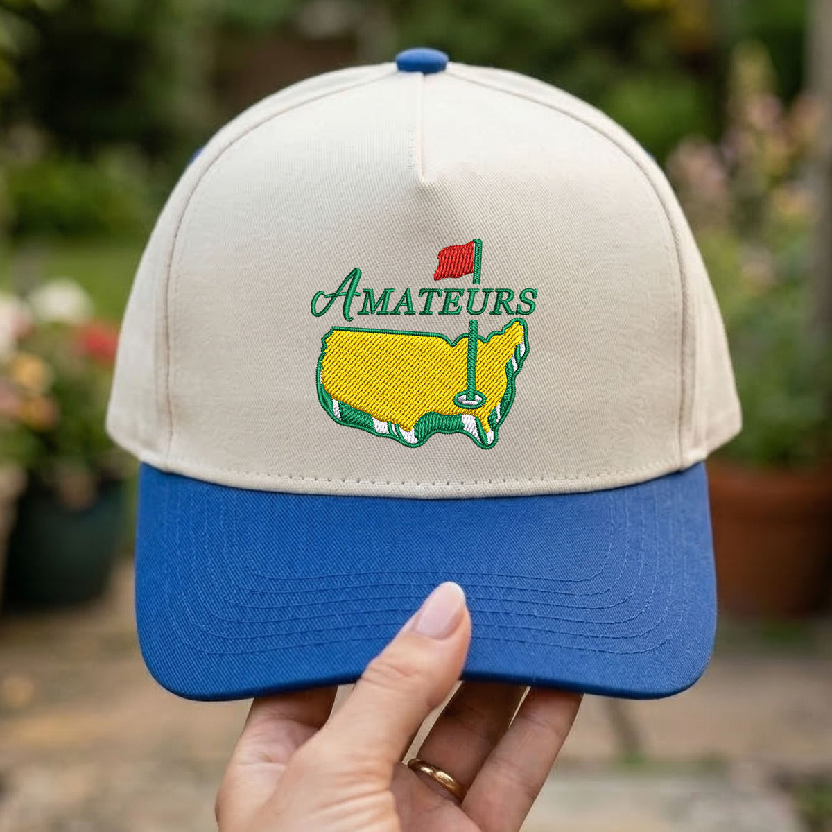 Custom Embroidered Amateurs Golf Snapback Hat