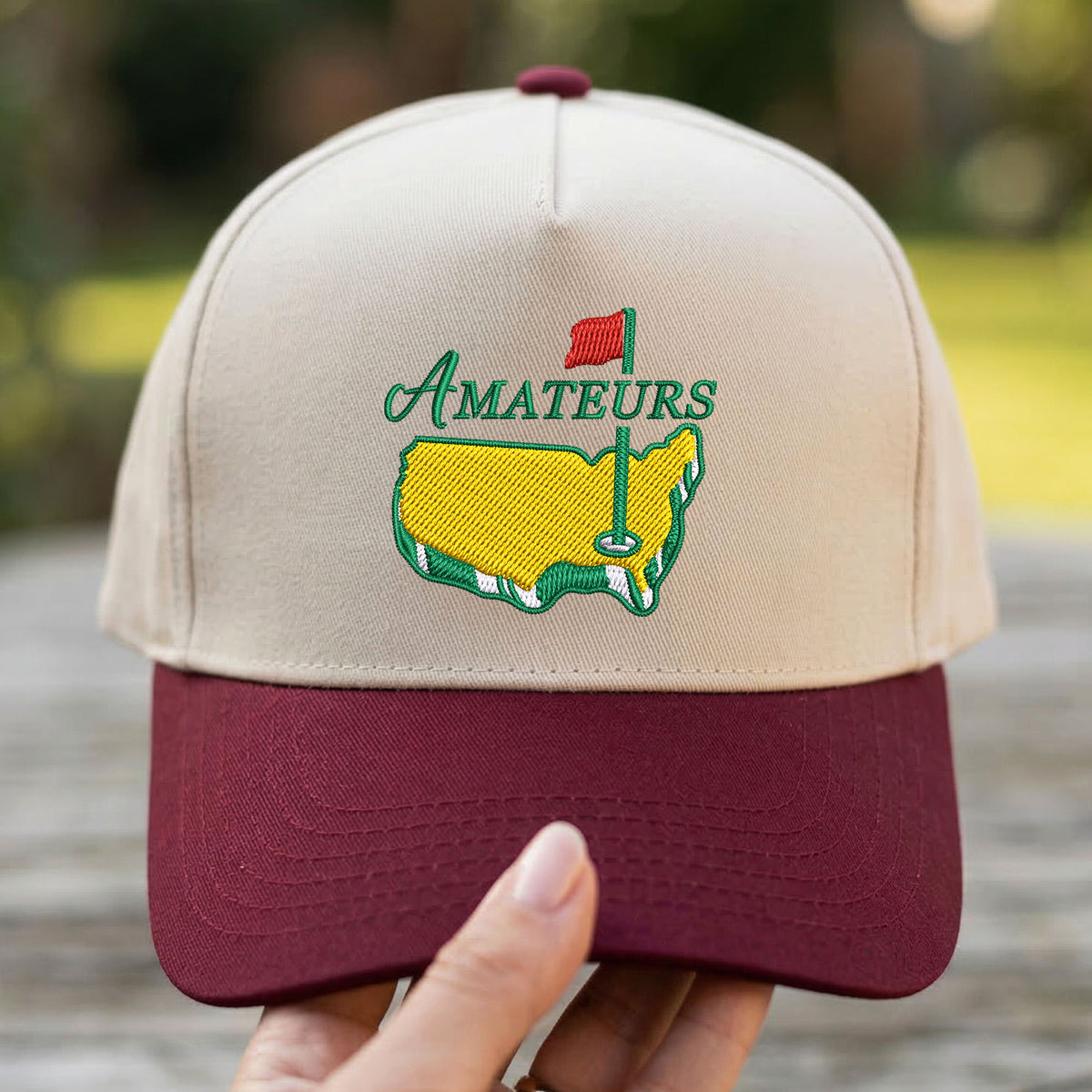 Custom Embroidered Amateurs Golf Snapback Hat