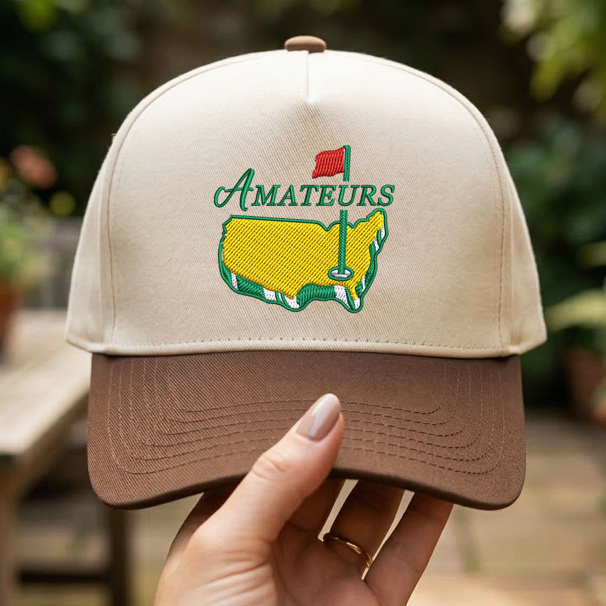 Custom Embroidered Amateurs Golf Snapback Hat