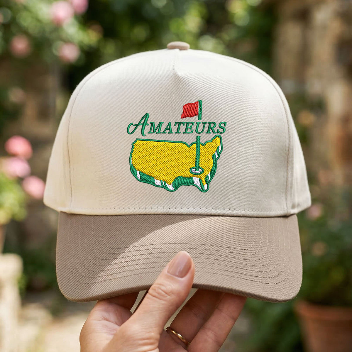 Custom Embroidered Amateurs Golf Snapback Hat
