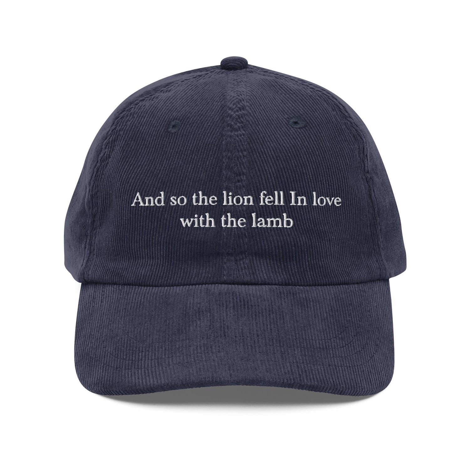 Custom Embroidered And So The Lion Fell In Love With The Lamb Hat